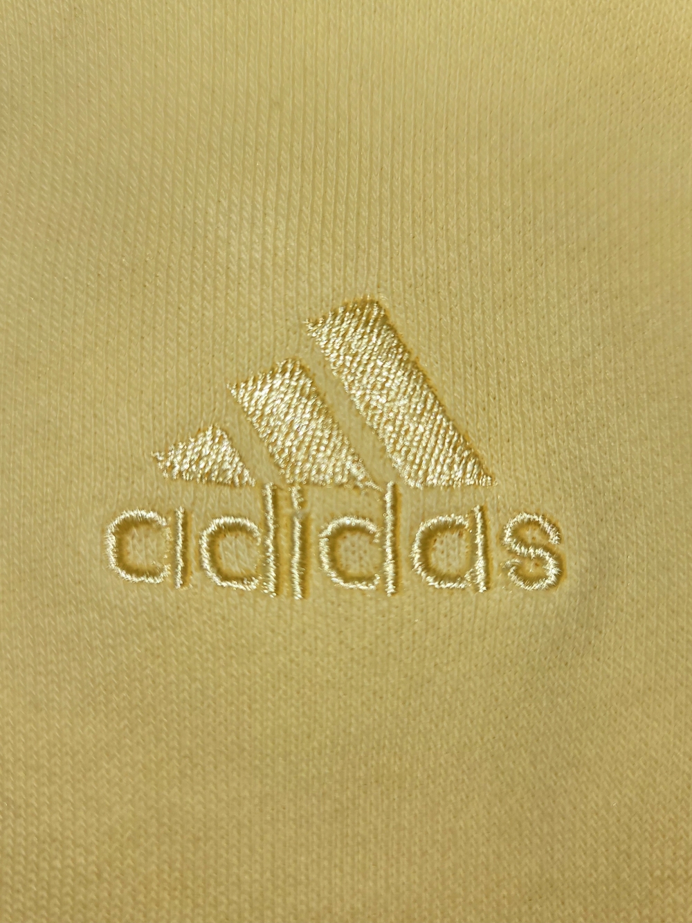 Adidas WIDE Leg Pale Yellow Drawstring Joggers Women's Sweat Pants Small - Picture 2 of 8
